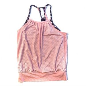 Ivviva Double Dutch Tank Top Pink with Blue